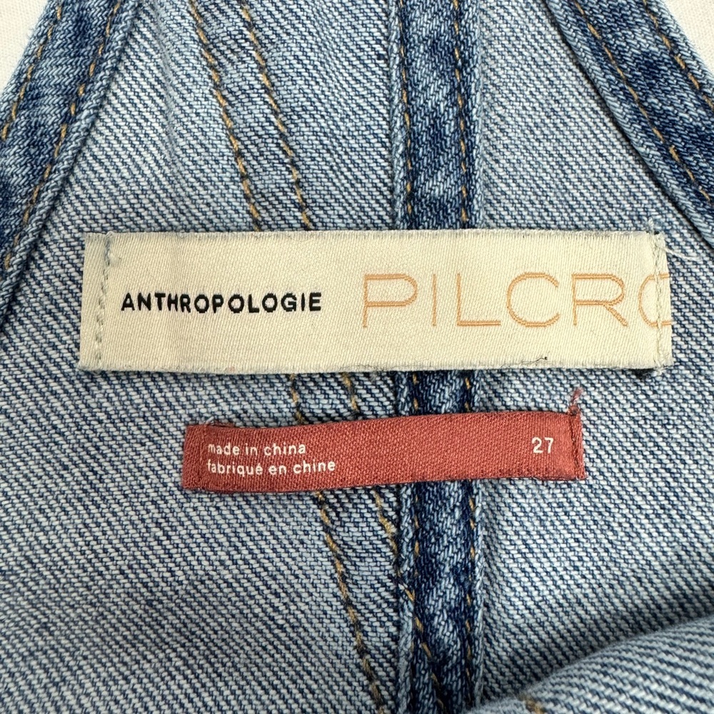 Anthropologie Pilcro Faded Blue Denim Overalls - Picture 5 of 10